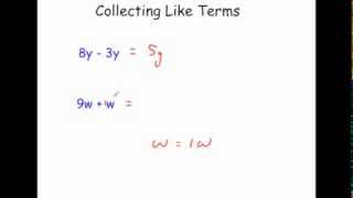 Collecting Like Terms  Corbettmaths [upl. by Gene]