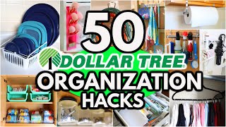 50 Dollar Tree Organization HACKS to get your home Organized FAST ideas from a pro [upl. by Roach]