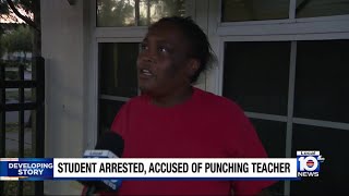 Mother defends son who punched MiamiDade teacher [upl. by Okia18]