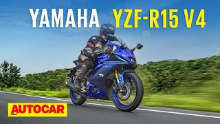 2021 Yamaha R15 V4 review  V4 vendetta  First Ride  Autocar India [upl. by Melisa]