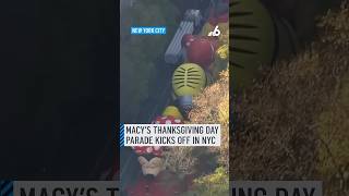 Macys Thanksgiving Day parade kicks off in NYC [upl. by Lemuelah49]