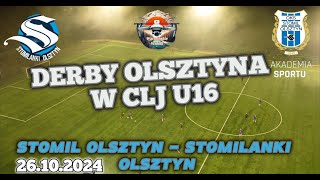 DERBY OLSZTYNA W CLJ U16  Stomil Olsztyn  Stomilanki Olsztyn  Ciężkie Warunki  4K UHD  Mavic 3 [upl. by Gauthier]