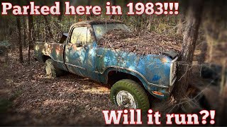 ABANDONED Dodge Power Wagon Will it RUN after 41 Years [upl. by Elleuqar]