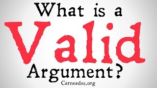 What is a Valid Argument Philosophical Definition [upl. by Heigl]