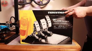 Thrustmaster TLCM pedals unboxing and inspection [upl. by Ddat]