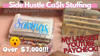 Side Hustle Cash Stuffing YouTube Paycheck  November 2021 OhmyfroBudgets [upl. by Ardaid]