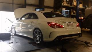 Mercedes 2014 CLA250 DYNO Test Before amp After Carllson CTronic Tuner by TurboKitscom [upl. by Odraode]