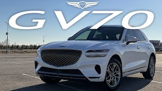 2022 Genesis GV70 25T Advanced Review [upl. by Auqenet150]