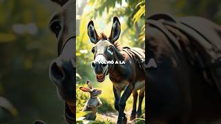 El burro de la joroba 🫏 cuentosdivertidos humor animales parati foryou fyp viralshorts [upl. by Kushner]