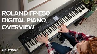 Roland FPE50 Digital Piano with Roland Cloud Expansion Overview [upl. by Esinaej]