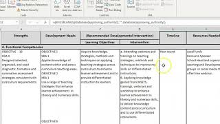 HOW TO CREATE DEVELOPMENT PLAN PART 4 IN IPCRF [upl. by Fonz17]