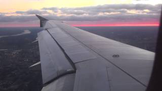 AMAZING AIRBUS SOUNDS amp SUNSET Delta Airlines  Landing StLouis Lambert Airport Airbus A319114 [upl. by Coniah546]