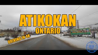 Atikokan Ontario CANADA  Driving in 4K [upl. by Rotsen]