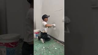 How to Prepare Tiles Wall ​ Wall paint​ Fast amp Beauty part 6211 [upl. by Notsa]