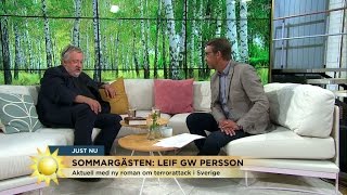 Leif GW Persson skrev roman för att retas med Jan Guillou  Nyhetsmorgon TV4 [upl. by Drogin]