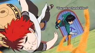 How ROCK LEE Put The DAWG in Underdog Against GAARA [upl. by Naghem639]