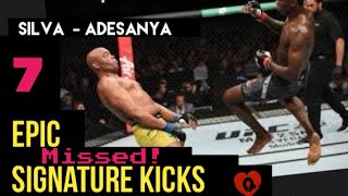 Israel Adesanya Kicks Missed [upl. by Eecart]