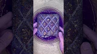 Purple Glittery Quilted Pillow [upl. by Binni]