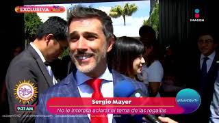 Sergio Mayer reacciona ante la polémica de las regalías de José José  Sale el Sol [upl. by Hamon]