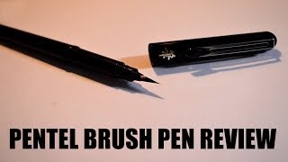 Pentel Brush Pen Review amp How to use Brush Pen [upl. by Hamish]