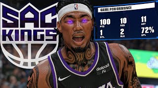 NBA 2K24 MyCAREER  100 POINT TRIPLE DOUBLE [upl. by Ennaed]