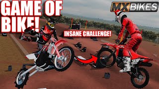 GAME OF BIKE WITH 3 PEOPLE BUT WE ADDED A NEW INSANE CHALLENGE MXBIKES [upl. by Major]