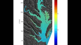 Canary Islands tsunami simulation wave entering Chesapeake [upl. by Gelasius511]