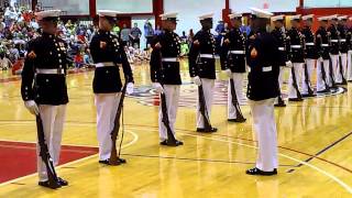 Florida Southern College USMC Silent Drill Team 73012 [upl. by Julietta494]